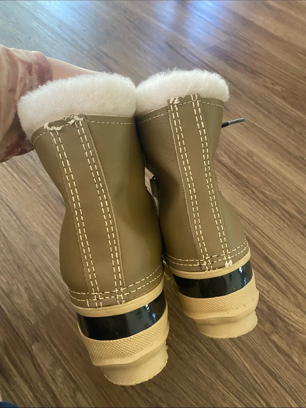 Vintage Sorel Manitou Kaufman Snow Boots With Wool Liners Canada Women's Size 5